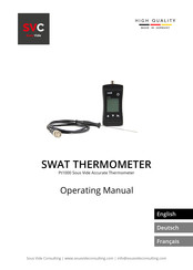 SVC Pt1000 Operating Manual