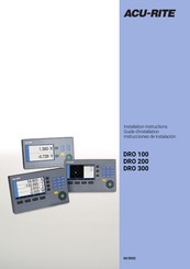 ACU-RITE DRO 200 Installation Instructions Manual