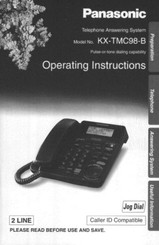 Panasonic KX-TMC98B Operating Instructions Manual