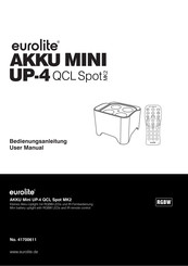 EuroLite AKKU MINI UP 4 QCL Spot MK2 User Manual