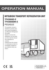 Mitsubishi TFV2000EM-E Operation Manual