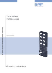 Burkert FieldConnect ME64 Operating Instructions Manual
