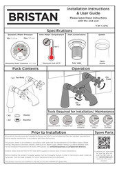 Bristan K BF C Installation Instructions & User Manual