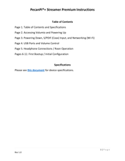 Orchard Audio PecanPi+ Streamer Premium Instructions Manual