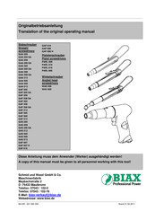 BIAX GAF 209 Translation Of The Original Operating Manual
