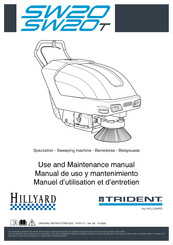 Hillyard TRIDENT SW20 Use And Maintenance Manual