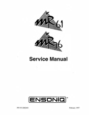 ENSONIQ MR-76 Service Manual