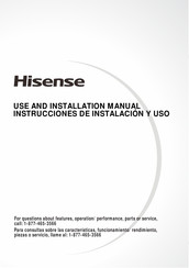 Hisense AHW0621CR1W Use And Installation  Manual