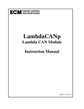 ECM LambdaCANp Instruction Manual