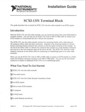 National Instruments SCXI-1351 Installation Manual