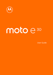 Motorola moto e 30 User Manual