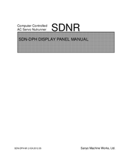 Sanyo SDNR Manual