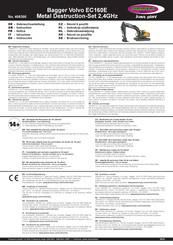 Jamara Bagger Volvo EC160E Metal Destruction-Set 2,4GHz Instructions Manual