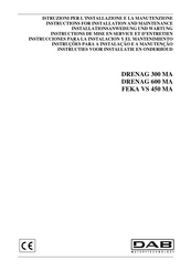 DAB DRENAG 300 MA Instruction For Installation And Maintenance
