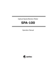 Santec SPA-100 Operation Manual