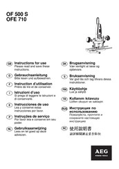 Aeg OF 500 S Instructions For Use Manual