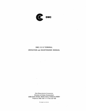 CETEC DMC 220 Operation And Maintenance Manual