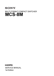 Sony MCS-8M Service Manual