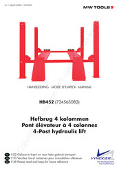 Vynckier MW TOOLS HB452 Manual
