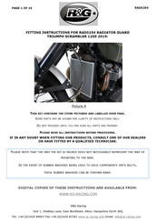 R&G RAD0254 Fitting Instructions Manual