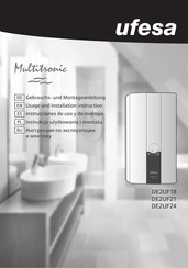 UFESA Multitronic DE2UF24 Usage And Installation Instructions