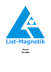 List-Magnetik MP-4000 Operation Manual