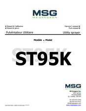 MSG ST95K Operator's Manual And Part's Manual