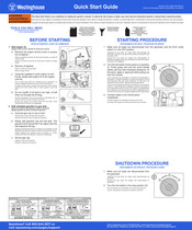 Westinghouse iGen5000cv Quick Start Manual
