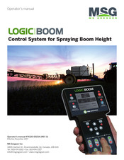 MSG LOGIC BOOM Operator's Manual