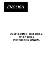 JUKI LU-2868-7 Instruction Manual