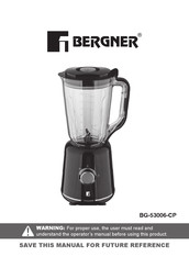 BERGNER BG-53006-CP Manual
