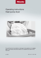 Miele TSD 263 WP Operating Instructions Manual