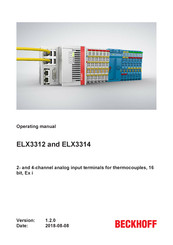 Beckhoff ELX3314 Operating Manual