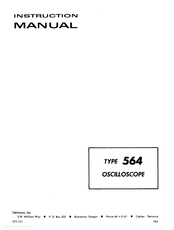 Tektronix 564 Instruction Manual