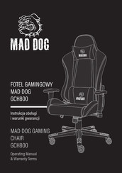 MAD DOG GCH800 Operating Manual