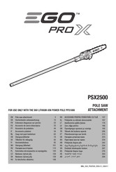 EGO PRO X PSX2500 Original Instructions Manual