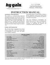 Hy-Gain LJ-103BA Instruction Manual