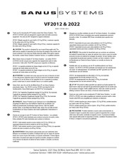 Sanus Systems VF2021VF2022 Manual