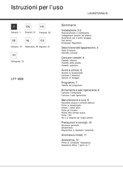 Hotpoint Ariston LFT M28 Operating Instructions Manual