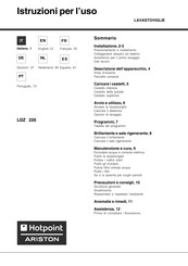 Hotpoint Ariston LDZ 226 Operating Instructions Manual