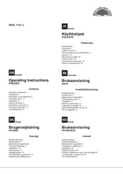 Hotpoint UPSL 17 J Series Operating Instructions Manual
