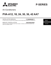 Mitsubishi Electric PVA-A30 AA7 Installation Manual