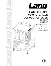 Lang GCOF-AP Installation And Operation Instruction Manual
