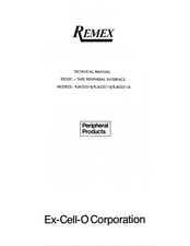 Ex-Cell-O Remex RJA2322-B Technical Manual