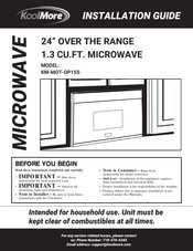 KoolMore KM-MOT-OP1SS Installation Manual