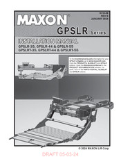 Maxon GPSLR Series Installation Manual
