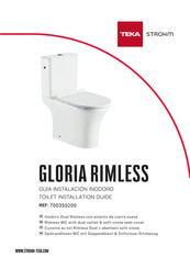 Strohm Teka GLORIA RIMLESS 700350200 Installation Manual