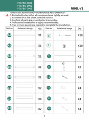 YitaHome FTLFBD-0002 Manual