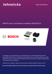 Bosch DWZ1DX1I4 Installation Instructions Manual