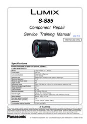Panasonic LUMIX S-S85 Service Training Manual